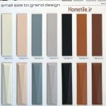 کاشی مترویی بین کابینتی رنگی مونو کالر ۷*۳۰